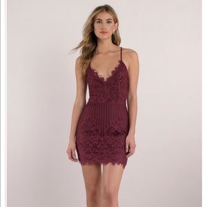 Maroon/Wine Mini dress. Worn ONCE